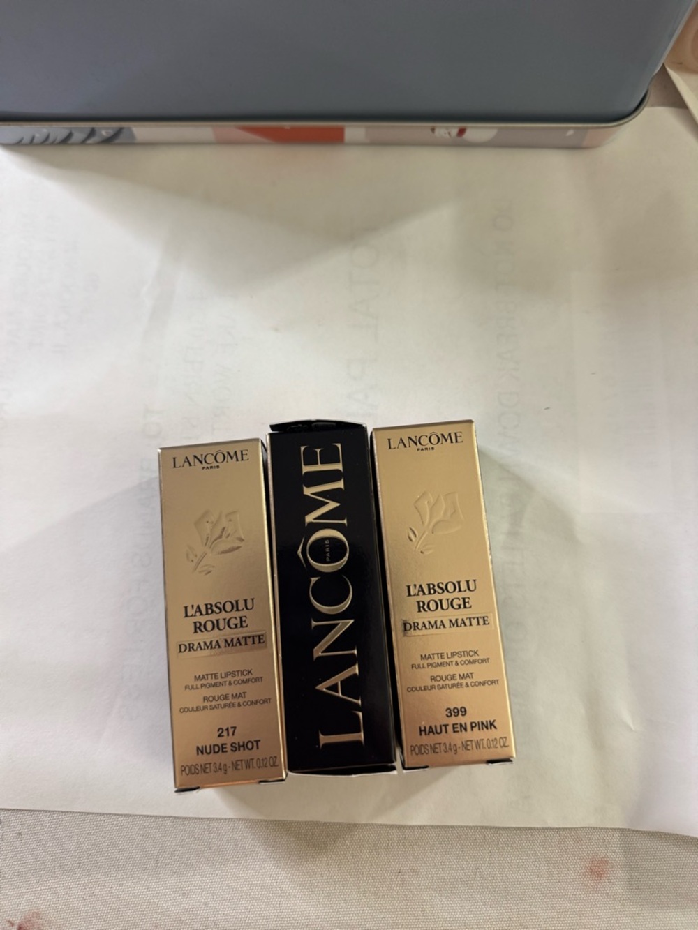 Lancôme L'Absolu Rouge Drama Matte Lipstick Set - Nude Shot & Haut En Pink